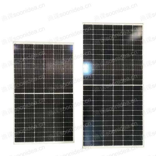 Single photovoltaic panel, double-sided solar panel